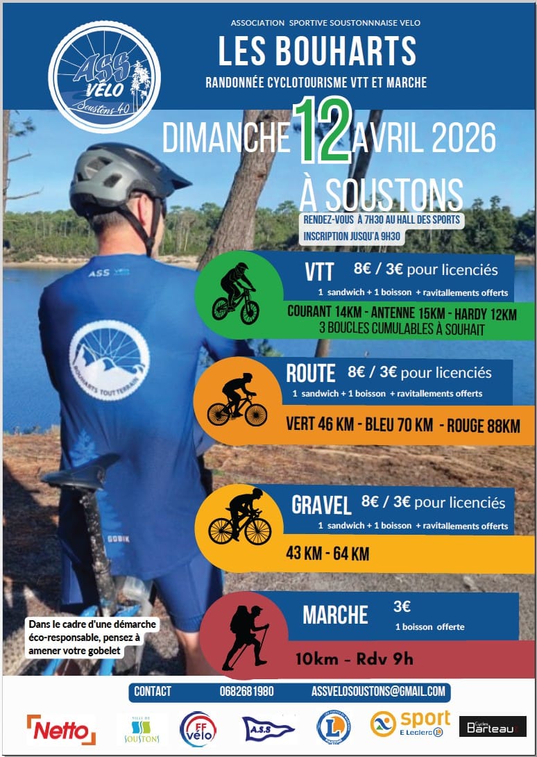 SOUSTONS Dimanche 12 Avril 2026